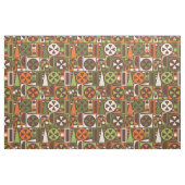 Geometrische Retro 50er Mitte- des Stoff (Yard (91,4 cm))