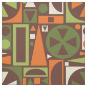 Geometrische Retro 50er Mitte- des Stoff (Muster)