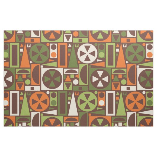Geometrische Retro 50er Mitte- des Stoff (Fat Quarter (45,7 x 55,9 cm))