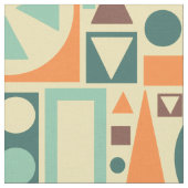 Geometrische Retro 50er Mitte- des Stoff (Nahaufnahme)