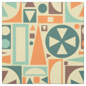 Geometrische Retro 50er Mitte- des Stoff (Muster)