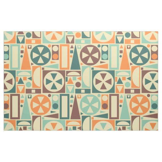 Geometrische Retro 50er Mitte- des Stoff (Fat Quarter (45,7 x 55,9 cm))
