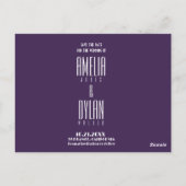 Geometrische Retro-Bilder Herbstfarbe Daten speich Postkarte (Rückseite)