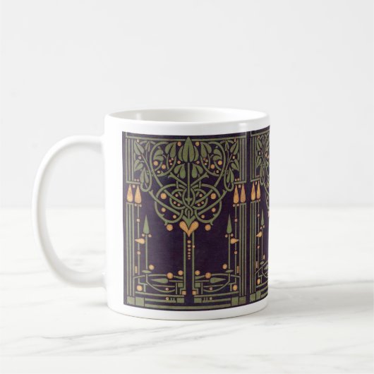 Geometrische Retro-Design-Tasse Kaffeetasse (Links)
