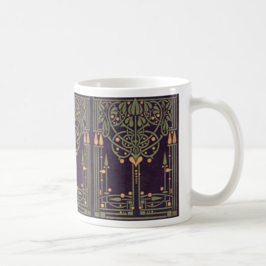 Geometrische Retro-Design-Tasse Kaffeetasse (Rechts)