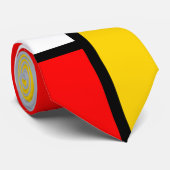 Geometrische Retro-Farbkomposition Krawatte (Gerollt)