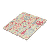 Geometrische Retro Fünfzigerjahre Mitte- des Fliese (Seite)