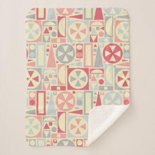 Geometrische Retro Fünfzigerjahre Mitte- des Sherpadecke