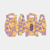 Geometrische Retro Vibes Herbstfarbe Vorfelder Geschenkschachtel (Ungefaltet)