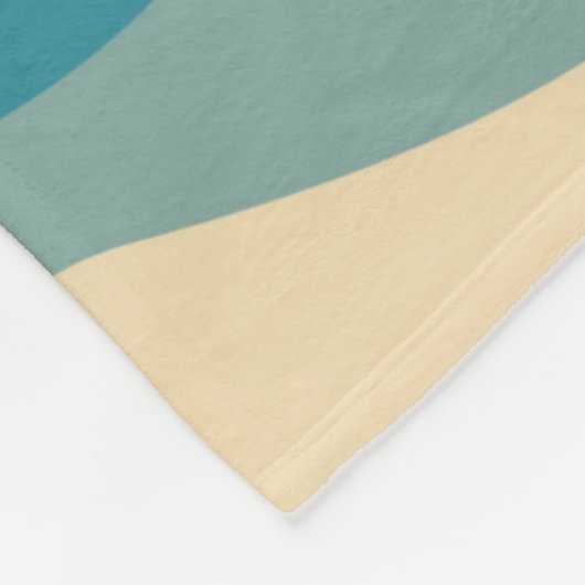 Geometrische Retro-Waves-Regenbogen-Trendy des mit Fleecedecke (Ecke)