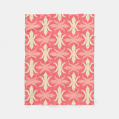 Geometrische Retrofarben 70er Fleecedecke (Vorderseite)