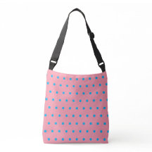 Geometrische rosa blaue Polka-Punkte