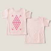 Geometrische rosa Dreiecke (Design Vorderseite & Rückseite)