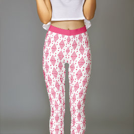 Geometrische rosa Dreiecke Leggings