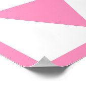Geometrische rosa Dreiecke Poster (Ecke)