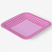 Geometrische rosa Formen Pappteller (Gewinkelt)