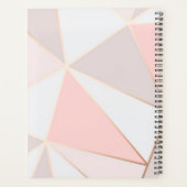 Geometrische rosa Formen Planer (Rückseite)