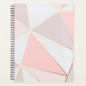 Geometrische rosa Formen Planer (Vorderseite)