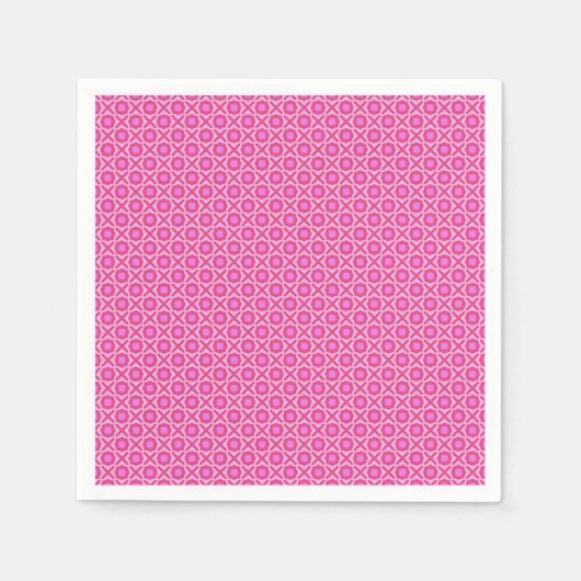 Geometrische rosa Formen Serviette (Vorderseite)