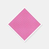 Geometrische rosa Formen Serviette (Ecke)
