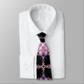 Geometrische rosa Krawatte (Gebunden)