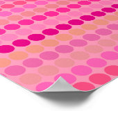 Geometrische rosa Kreise Poster (Ecke)