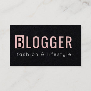 Geometrische rosa RoseMinimalistischer Visitenkarte