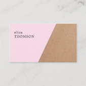 Geometrische Rose der eleganten Kraft Visitenkarte (Vorderseite)