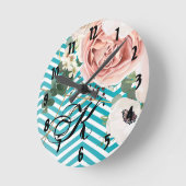 Geometrische Rose der personalisierten Wall-Uhr Zi Runde Wanduhr (Winkel)