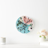 Geometrische Rose der personalisierten Wall-Uhr Zi Runde Wanduhr (Zuhause)