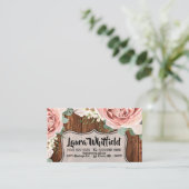 Geometrische Rose der Visitenkarte (Stehend Vorderseite)