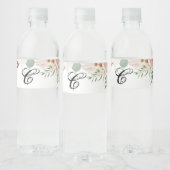 Geometrische Rose des Anfangswasserflaschen-Etiket Wasserflaschenetikett (Flaschen)