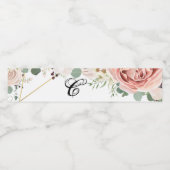 Geometrische Rose des Anfangswasserflaschen-Etiket Wasserflaschenetikett (Einzelnes Label)