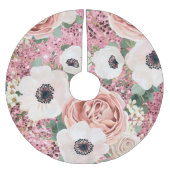 Geometrische Rose des personalisierten Treppenhaus Polyester Weihnachtsbaumdecke (Vorderseite)