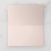 Geometrische Rose Gold-Escortkarte | Benutzerdefin Platzkarte (Innenseite Aufgefaltet)