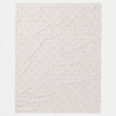 Geometrische Rose Gold Muster Fleece Blanket (Vorderseite)