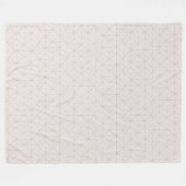 Geometrische Rose Gold Muster Fleece Blanket (Vorderseite (Horizontal))