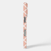 Geometrische Rose Gold Quatrefolienmuster Case-Mate iPhone Hülle (Rückseite / Rechts)
