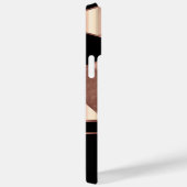 Geometrische Rose Gold und Schwarz Case-Mate iPhone Hülle (Rückseite / Rechts)