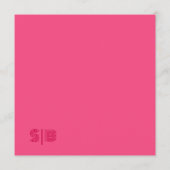 Geometrische Rose Rote Save the Date-Karte Date (Rückseite)