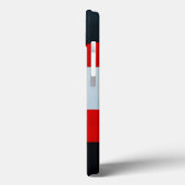 Geometrische rote Formen Case-Mate iPhone Hülle (Rückseite / Links)