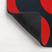 Geometrische rote Formen Mousepad (Ecke)