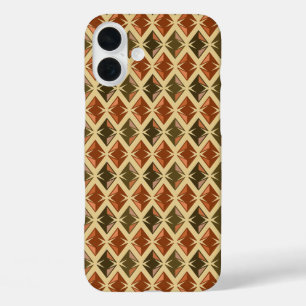 Geometrische rote Gemische der DIAMONDS iPhone 16 Plus Hülle