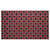 Geometrische rote schwarze Punkte Stoff (Fat Quarter (45,7 x 55,9 cm))