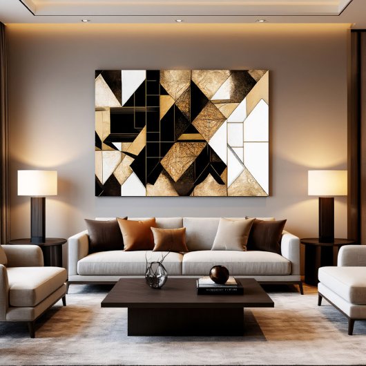 Geometrische Ruinen Leinwanddruck