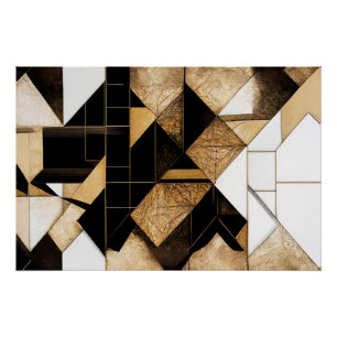 Geometrische Ruinen Poster