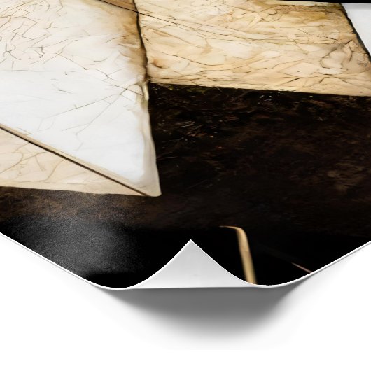 Geometrische Ruinen Poster (Ecke)