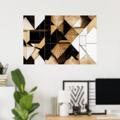Geometrische Ruinen Poster (Heimbüro)