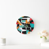 Geometrische Rundlaufuhr Runde Wanduhr (Zuhause)