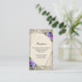 Geometrische rustikale elegante Stiefmütterchen Ho Begleitkarte (Stehend Vorderseite)